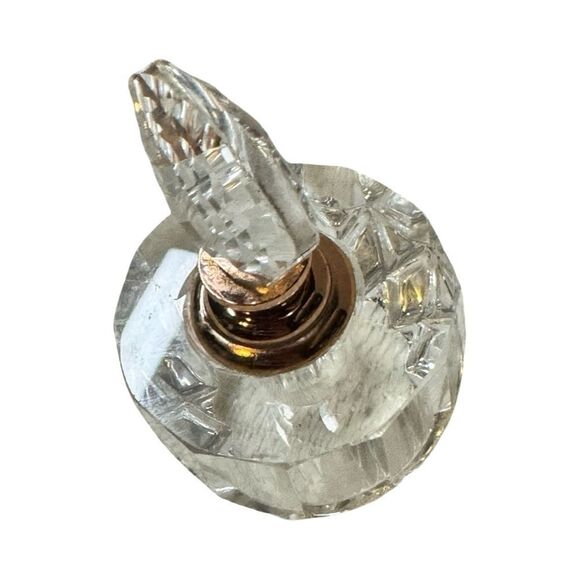 Perfume Bottle – Vintage Oleg Cassini Crystal Prism Stopper Vanity Bottle - Picture 2 of 5
